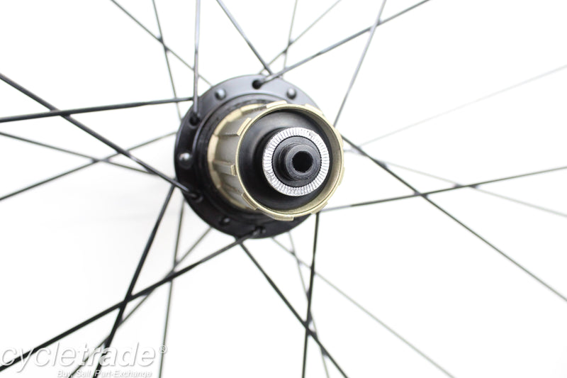 700c Tubular Carbon Wheelset- Wheelsmith Handbuilt 50mm 11 Speed QR - Near Mint