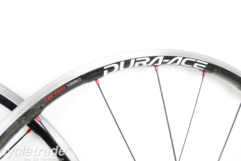 700c Carbon Wheelset- Shimano Dura Ace 1380 WH-7850 10 Speed- Used