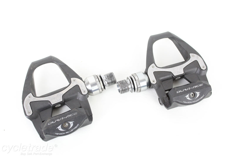 Pedals- Shimano Dura Ace PD-9000 Carbon SPD SL Pedals 248gr - Used