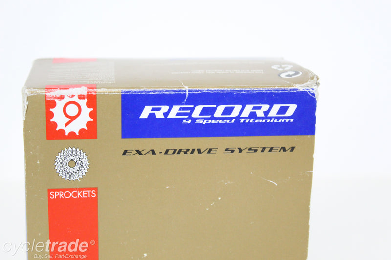 Cassette- Campagnolo Record Titanium 9 Speed Exa Drive 12-21T- NEW - Rare