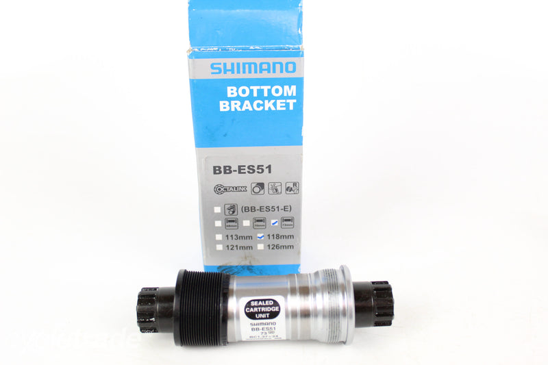Bottom Bracket - Shimano BB-ES51, Octalink 118mm - Grade A+ (New)