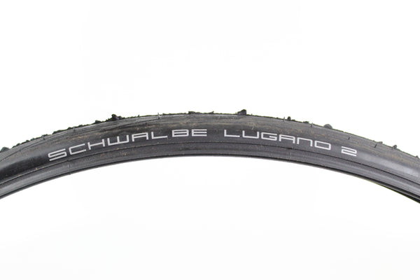 2 x Road Clincher Tyre - Schwalbe Lugano 2, 700 x 28c - Grade A