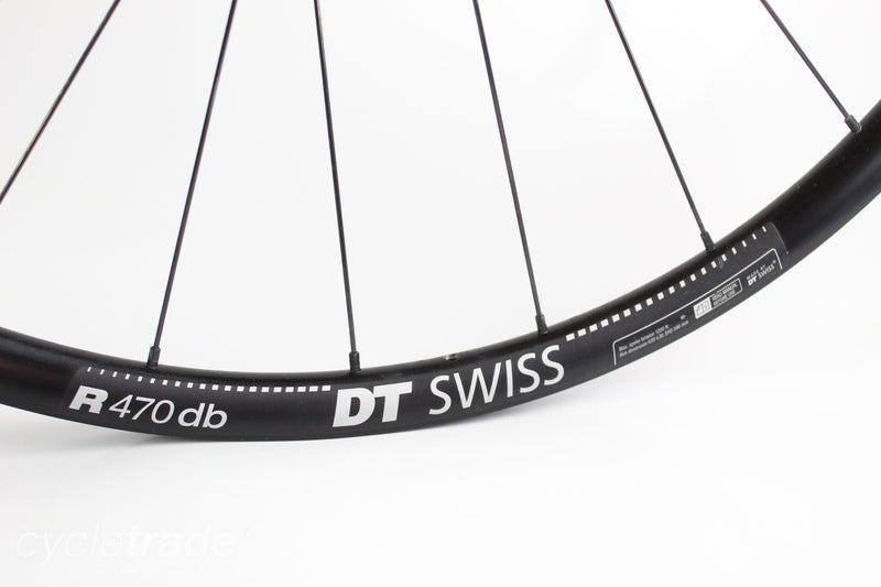 700c Road Disc Wheelset - DT Swiss R470DB 11 Speed Thru Axle TLR - Grade B