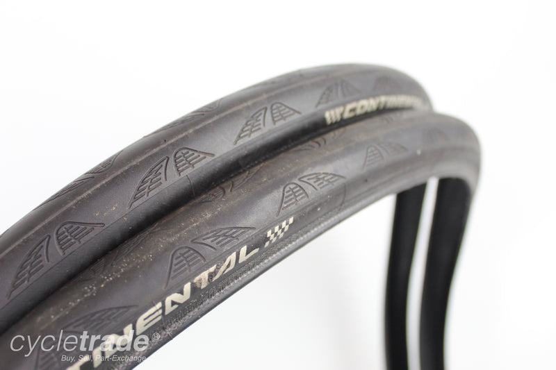 2 x Road Bike Clincher Tyre - Continental Grand Prix 4000s II 700x23c - Grade B+