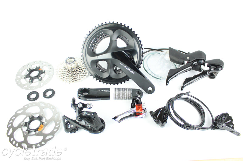 New Shimano 105 R7020 Hydraulic Groupset 11 Speed 52/36T 170mm