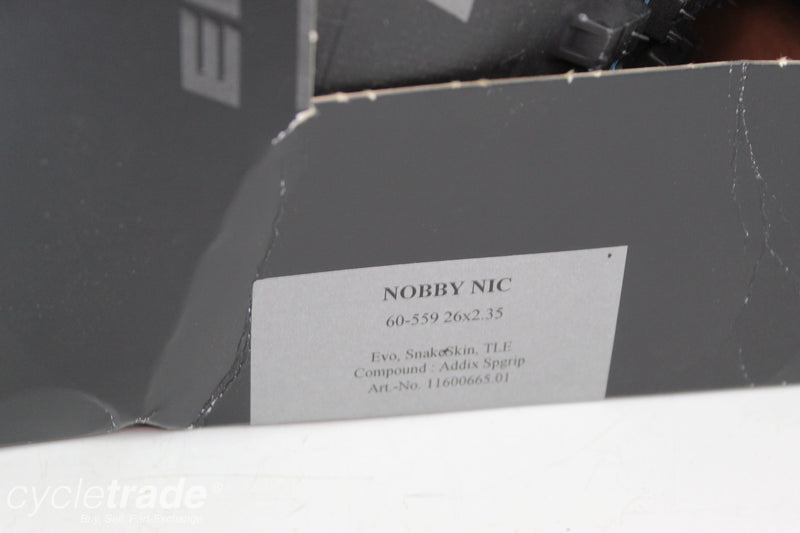 MTB Tyre - Schwalbe Nobby Nic 26x2.35 Tubeless - Grade A+ (New)